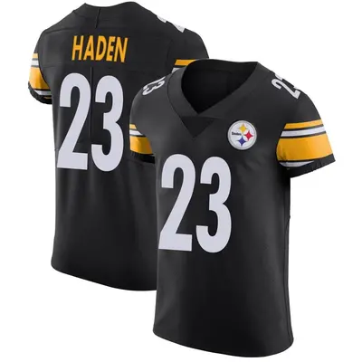 Men's Elite Joe Haden Pittsburgh Steelers Black Team Color Vapor Untouchable Jersey