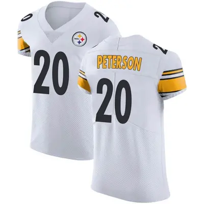 Men's Elite Patrick Peterson Pittsburgh Steelers White Vapor Untouchable Jersey
