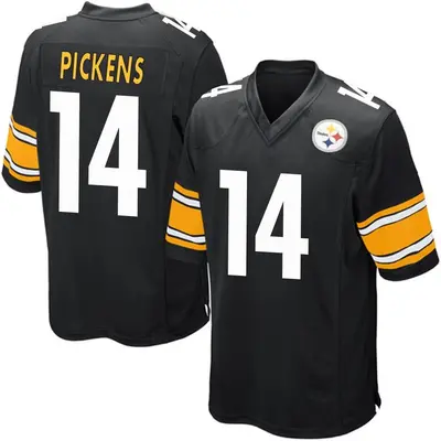 Men's Game George Pickens Pittsburgh Steelers Black Team Color Jersey