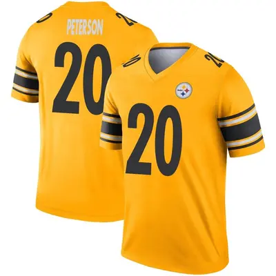 Men's Legend Patrick Peterson Pittsburgh Steelers Gold Inverted Jersey