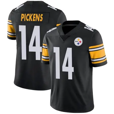 Men's Limited George Pickens Pittsburgh Steelers Black Team Color Vapor Untouchable Jersey