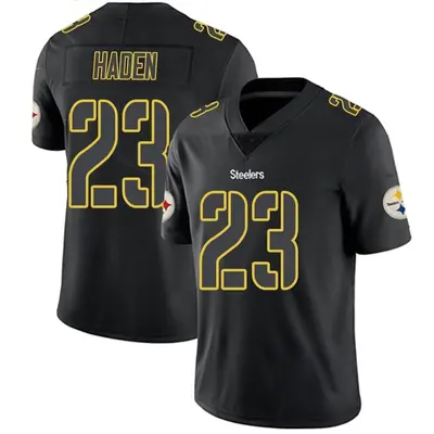 Men's Limited Joe Haden Pittsburgh Steelers Black Impact Jersey