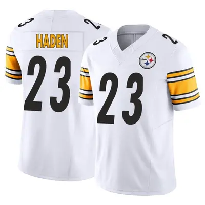 Men's Limited Joe Haden Pittsburgh Steelers White Vapor F.U.S.E. Jersey