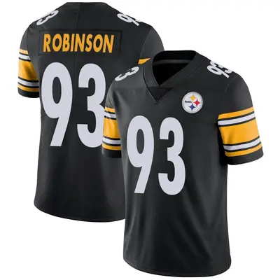 Men's Limited Mark Robinson Pittsburgh Steelers Black Team Color Vapor Untouchable Jersey