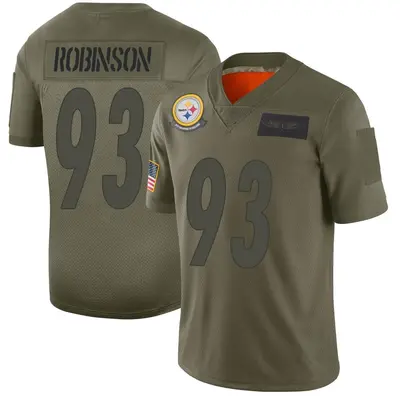 Men's Limited Mark Robinson Pittsburgh Steelers Camo 2019 Salute to Service Jersey