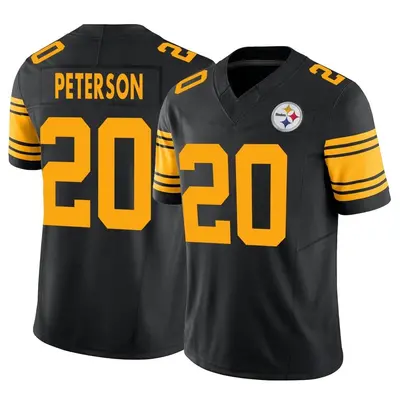 Men's Limited Patrick Peterson Pittsburgh Steelers Black 2nd Alternate Vapor F.U.S.E. Jersey