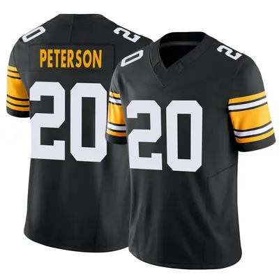 Men's Limited Patrick Peterson Pittsburgh Steelers Black Alternate Vapor F.U.S.E. Jersey
