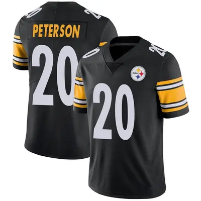 Men's Limited Patrick Peterson Pittsburgh Steelers Black Team Color Vapor Untouchable Jersey