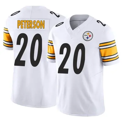 Men's Limited Patrick Peterson Pittsburgh Steelers White Vapor F.U.S.E. Jersey