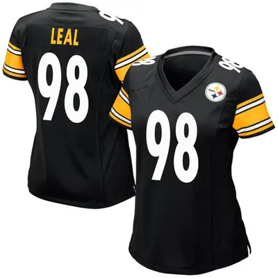 Women's Game DeMarvin Leal Pittsburgh Steelers Black Team Color Jersey
