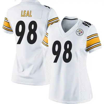 Women's Game DeMarvin Leal Pittsburgh Steelers White Jersey