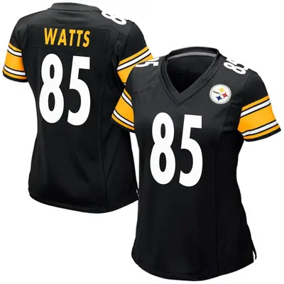 Women's Game Duece Watts Pittsburgh Steelers Black Team Color Jersey