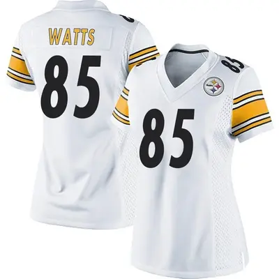 Women's Game Duece Watts Pittsburgh Steelers White Jersey