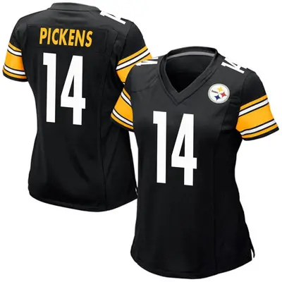 Women's Game George Pickens Pittsburgh Steelers Black Team Color Jersey