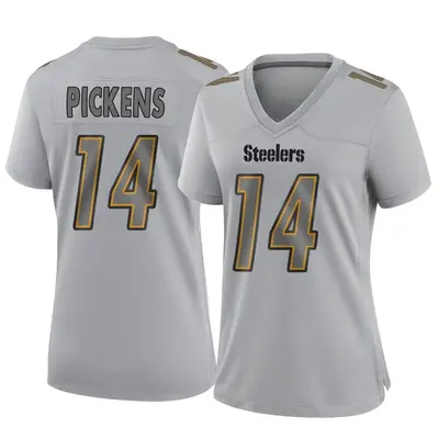 Women's Game George Pickens Pittsburgh Steelers Gray Atmosphere Fashion Jersey
