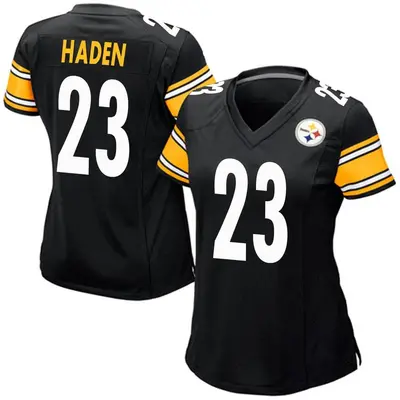 Women's Game Joe Haden Pittsburgh Steelers Black Team Color Jersey
