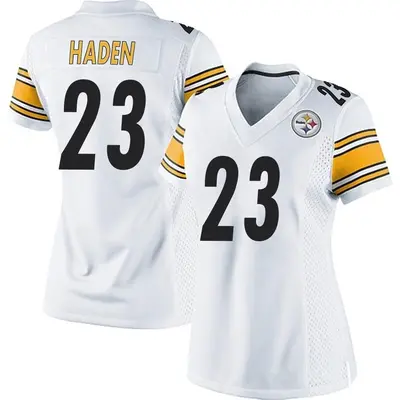 Women's Game Joe Haden Pittsburgh Steelers White Jersey