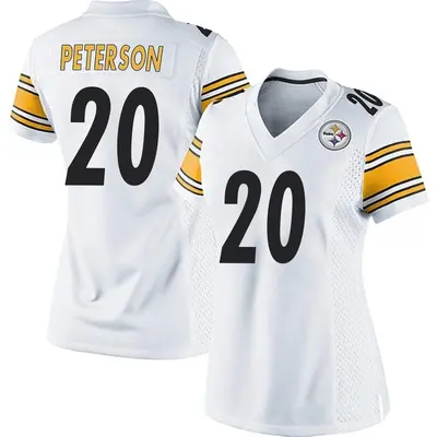 Women's Game Patrick Peterson Pittsburgh Steelers White Jersey