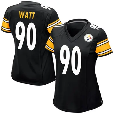 Women's Game T.J. Watt Pittsburgh Steelers Black Team Color Jersey