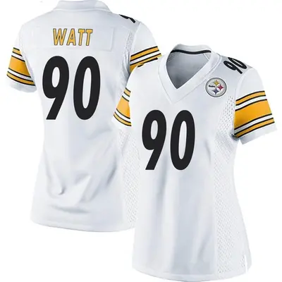 Women's Game T.J. Watt Pittsburgh Steelers White Jersey