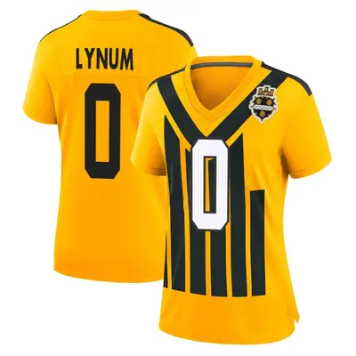Women's Game Tamon Lynum Pittsburgh Steelers Gold Alternate 1933 Throwback Jersey