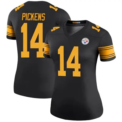 Women's Legend George Pickens Pittsburgh Steelers Black Color Rush Jersey