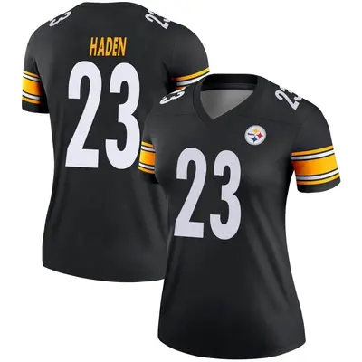 Women's Legend Joe Haden Pittsburgh Steelers Black Jersey