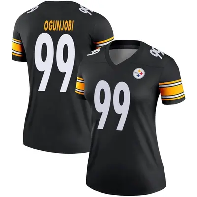 Women's Legend Larry Ogunjobi Pittsburgh Steelers Black Jersey