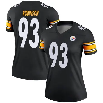 Women's Legend Mark Robinson Pittsburgh Steelers Black Jersey