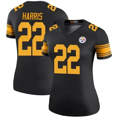 Women's Legend Najee Harris Pittsburgh Steelers Black Color Rush Jersey