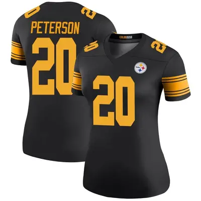 Women's Legend Patrick Peterson Pittsburgh Steelers Black Color Rush Jersey