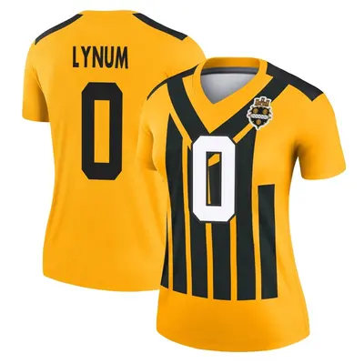 Women's Legend Tamon Lynum Pittsburgh Steelers Gold Alternate 1933 Throwback Performance Jersey