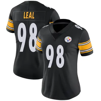 Women's Limited DeMarvin Leal Pittsburgh Steelers Black Team Color Vapor Untouchable Jersey