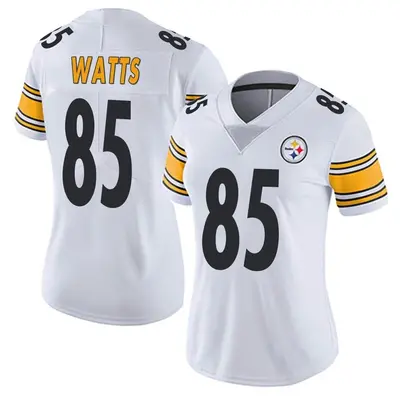 Women's Limited Duece Watts Pittsburgh Steelers White Vapor Untouchable Jersey