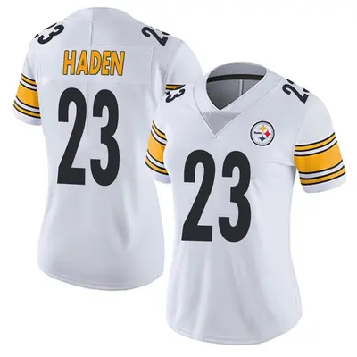 Women's Limited Joe Haden Pittsburgh Steelers White Vapor Untouchable Jersey