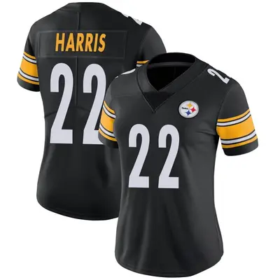 Women's Limited Najee Harris Pittsburgh Steelers Black Team Color Vapor Untouchable Jersey