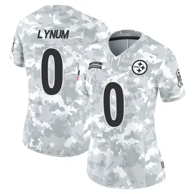 Women's Limited Tamon Lynum Pittsburgh Steelers Arctic Camo 2024 Salute to Service Jersey