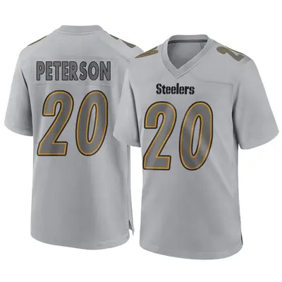 Youth Game Patrick Peterson Pittsburgh Steelers Gray Atmosphere Fashion Jersey