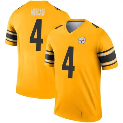 Youth Legend DK Metcalf Pittsburgh Steelers Gold Inverted Jersey