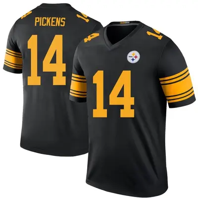 Youth Legend George Pickens Pittsburgh Steelers Black Color Rush Jersey