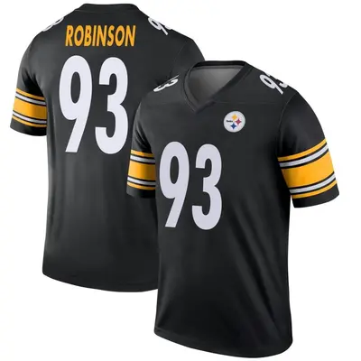 Youth Legend Mark Robinson Pittsburgh Steelers Black Jersey