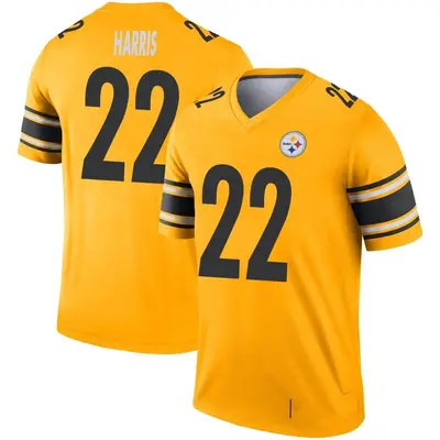 Youth Legend Najee Harris Pittsburgh Steelers Gold Inverted Jersey