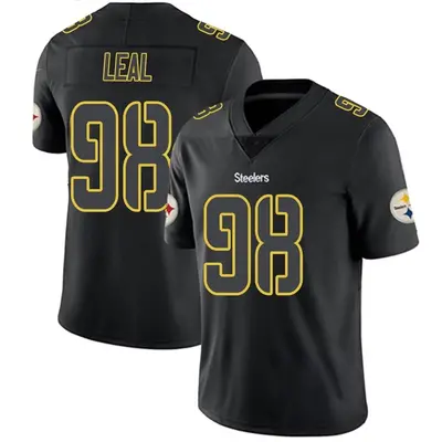Youth Limited DeMarvin Leal Pittsburgh Steelers Black Impact Jersey