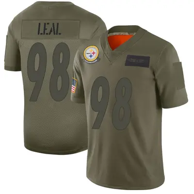 Youth Limited DeMarvin Leal Pittsburgh Steelers Camo 2019 Salute to Service Jersey