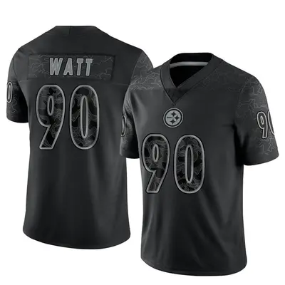 Youth Limited T.J. Watt Pittsburgh Steelers Black Reflective Jersey
