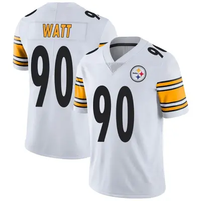 Youth Limited T.J. Watt Pittsburgh Steelers White Vapor Untouchable Jersey